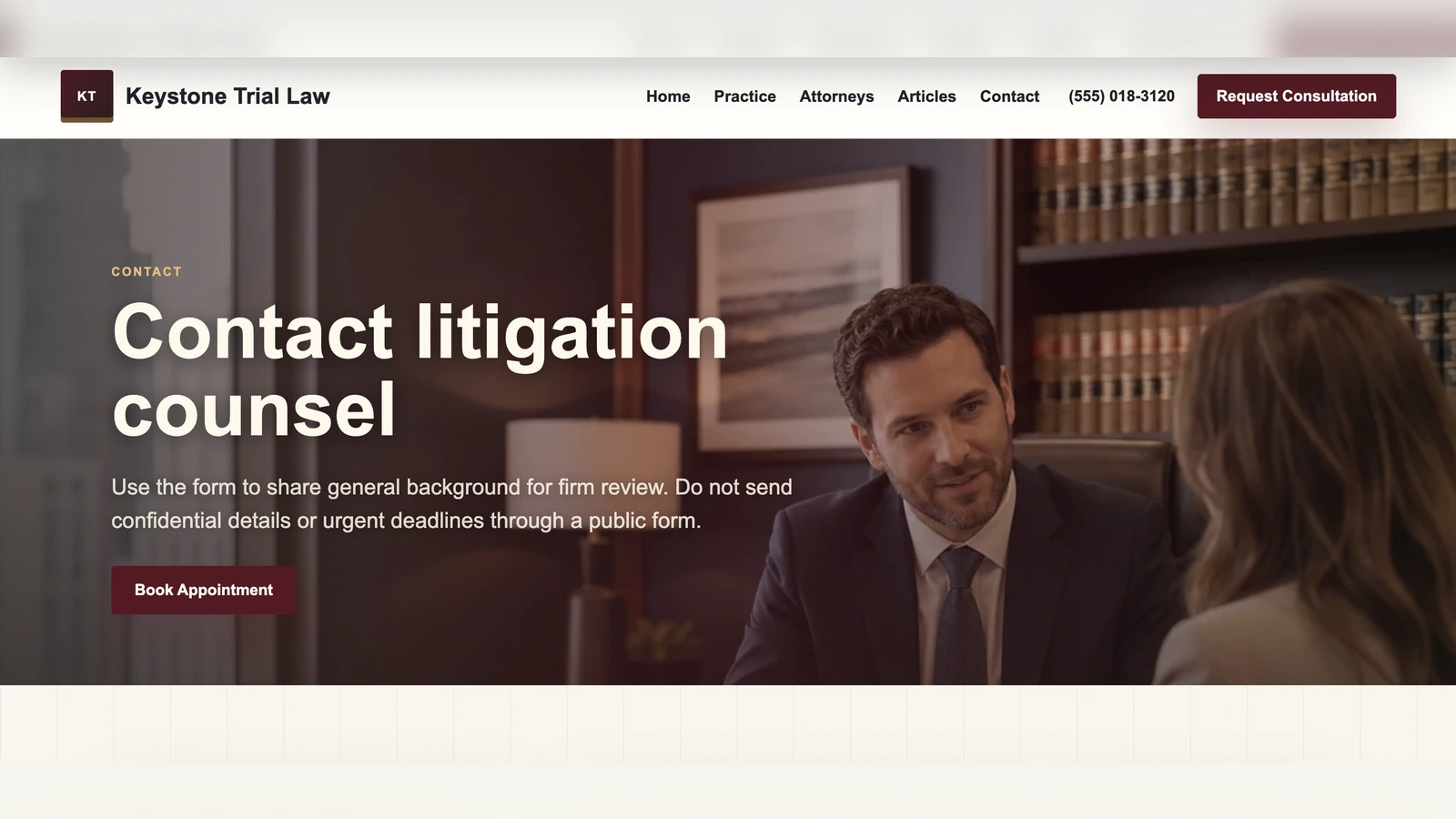 Trial Focus template preview